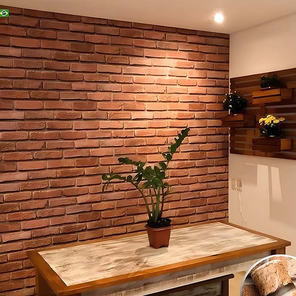 papel de parede tijolo cozinha