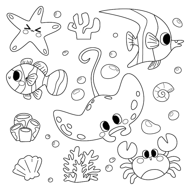 desenhos de peixes para imprimir
