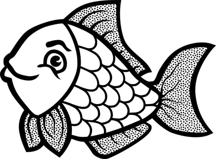 colorir peixe infantil