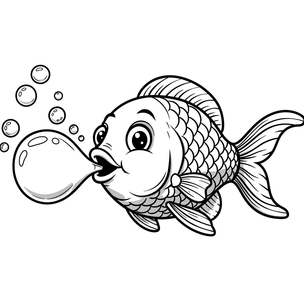 desenhos de peixe para educação infantil