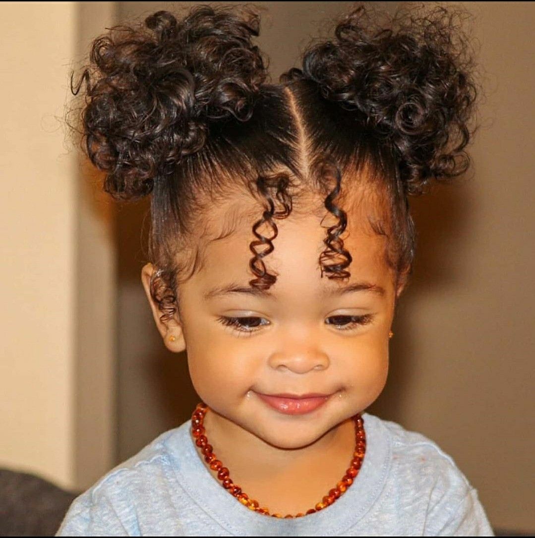 penteado para cabelo crespo infantil