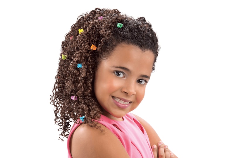 penteado para cabelo crespo infantil