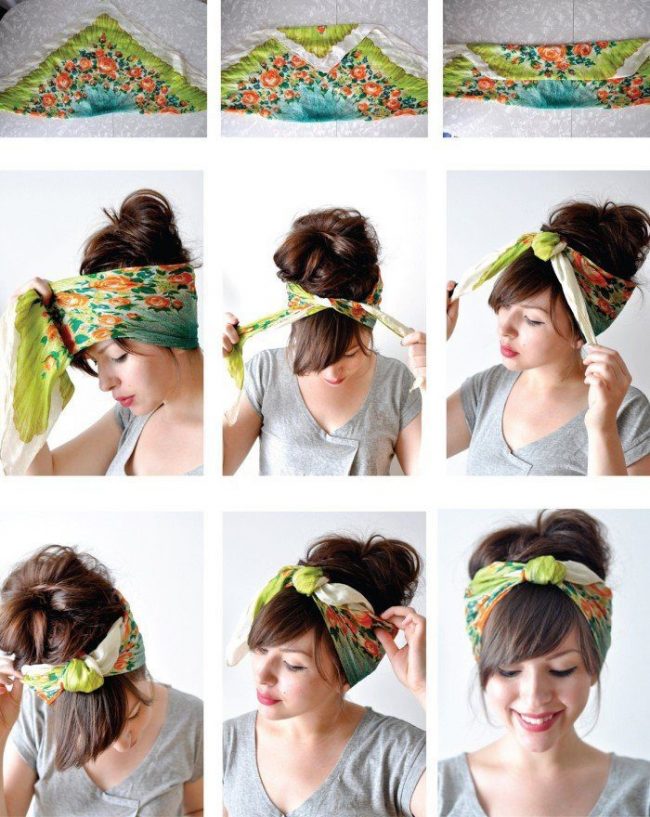 turbante para cabelo curto