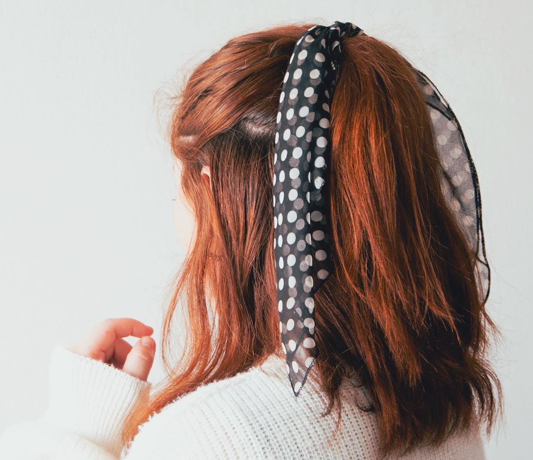 penteado com lenço passo a passo