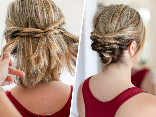 wet look cabelo curto casamento