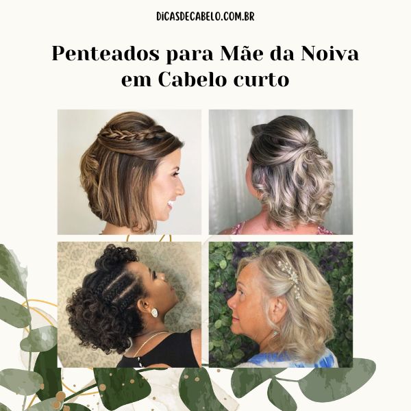 cabelo curto casamento acessórios