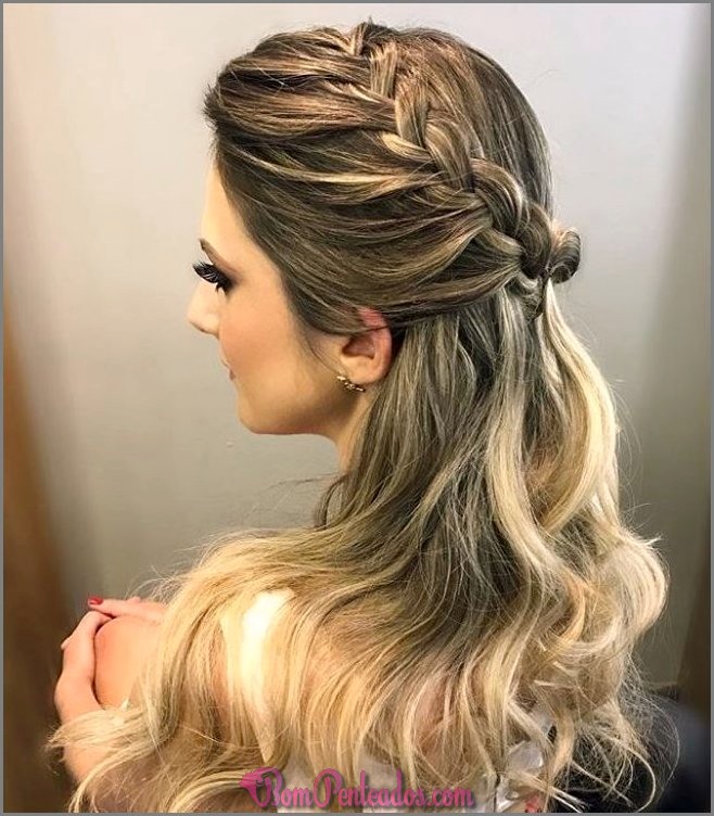 penteado liso para trabalho