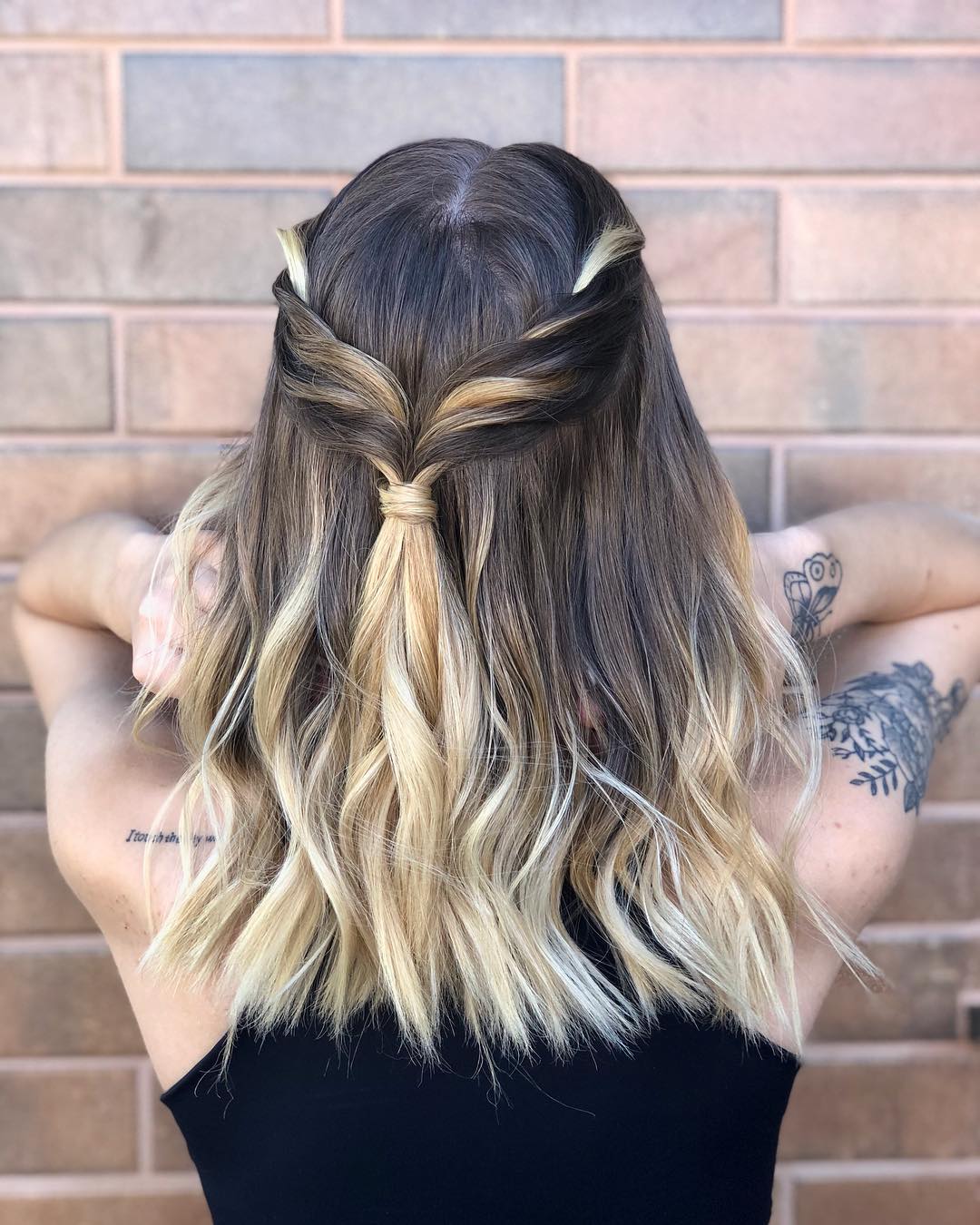 penteado liso elegante