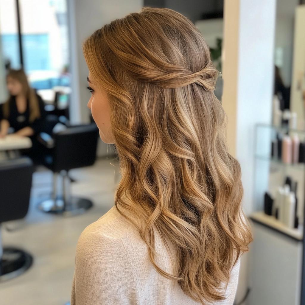 penteado liso semipreso