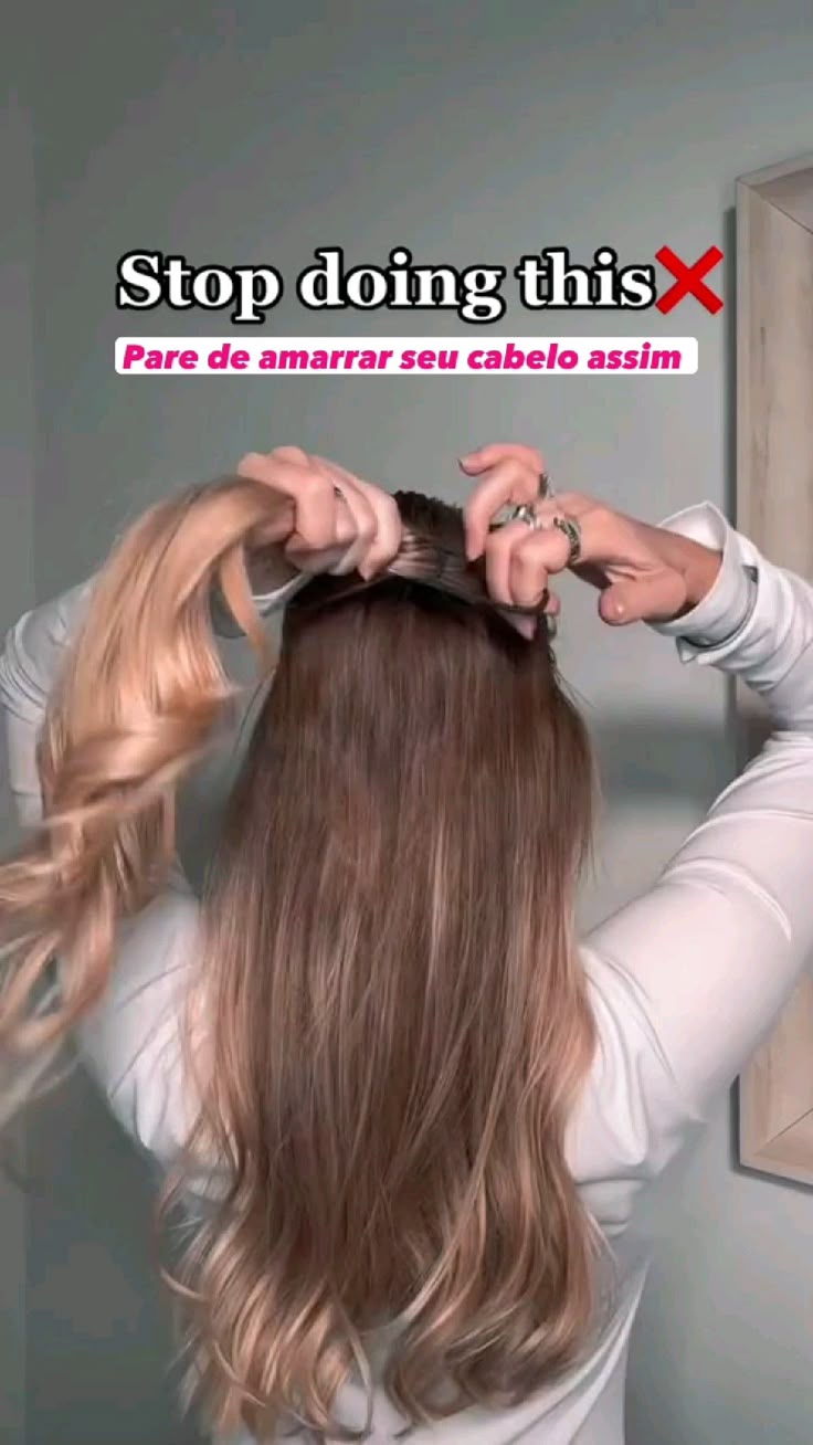 Rabo de cavalo com franja