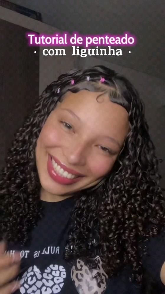 penteado com ligas