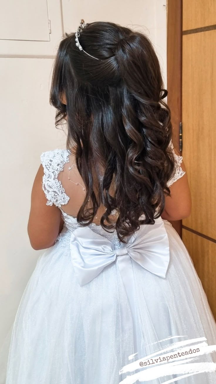 penteado para casamento infantil