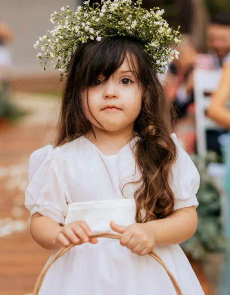 penteado infantil com coque
