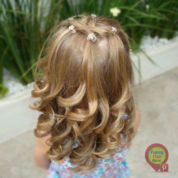 penteado infantil para cabelo cacheado