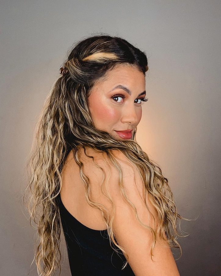 penteado facil para festa