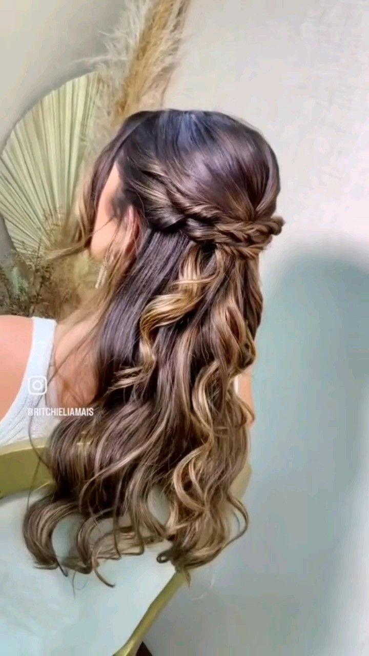 penteado para madrinha simples