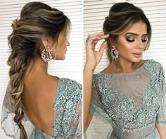 penteado madrinha cabelo solto