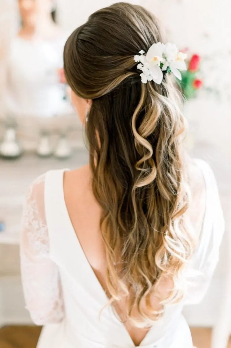 penteado para noiva civil simples