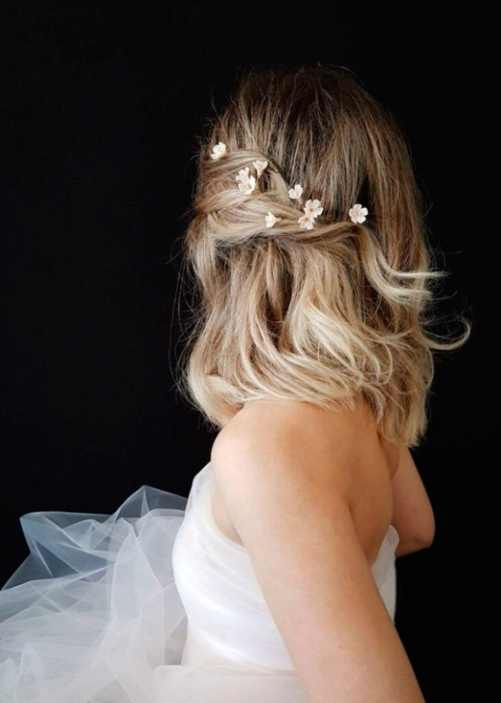 penteado noiva civil minimalista