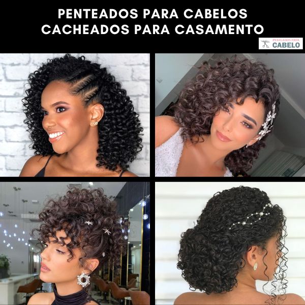 penteado para cabelo cacheado longo