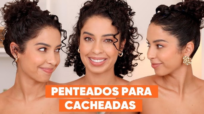 penteado para cabelo cacheado rápido