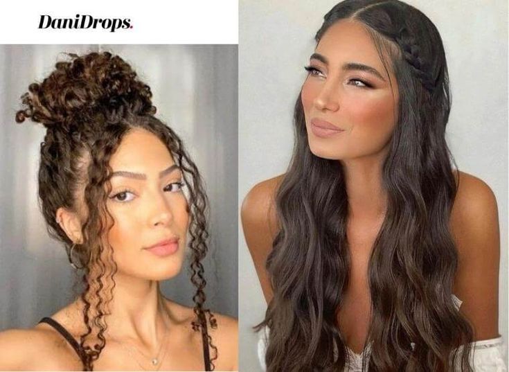 trança solta em cabelo ondulado