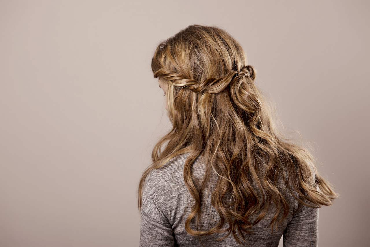penteado rápido 5 minutos cabelo ondulado