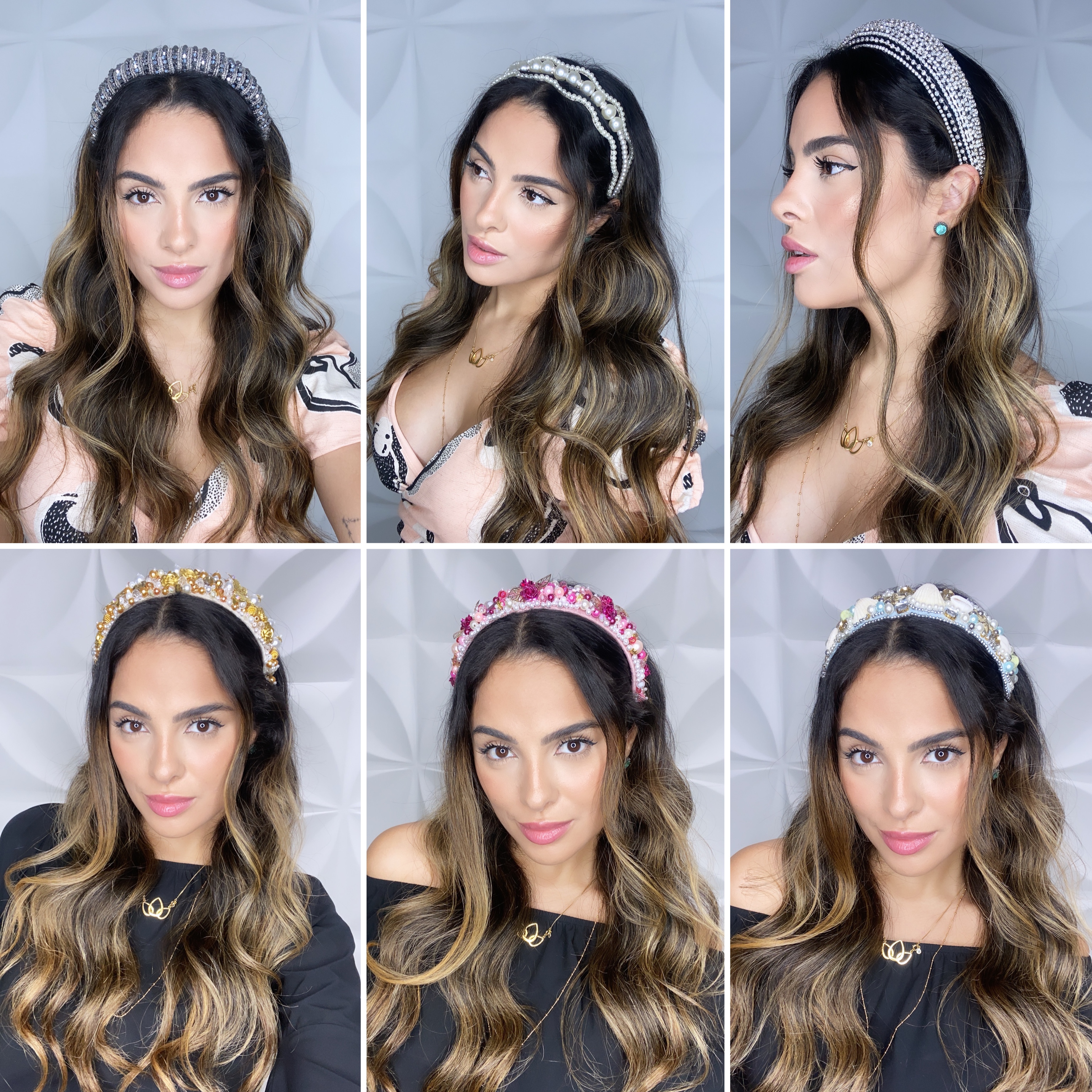 tiaras e lenços para cabelo