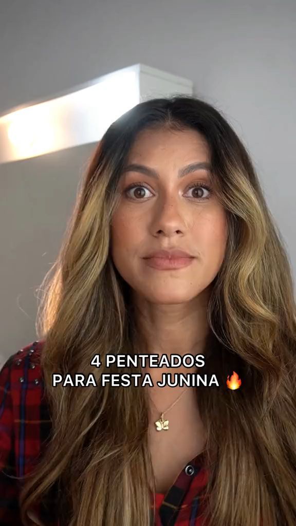 penteado com presilha de cabelo