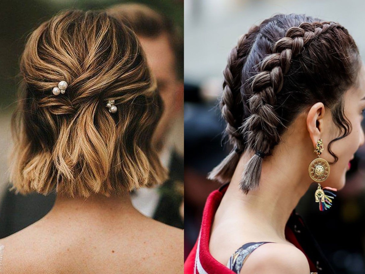 penteados fáceis para cabelo curto liso