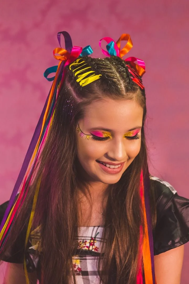 trança festa junina passo a passo