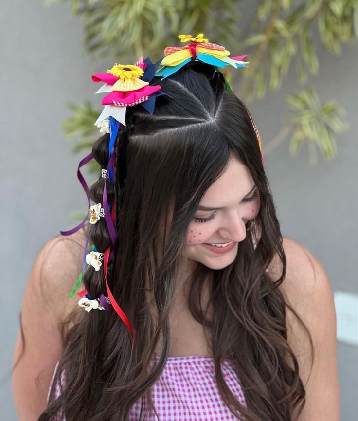 acessórios para cabelo festa junina