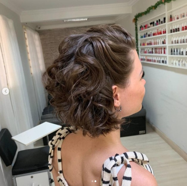 trança cabelo curto