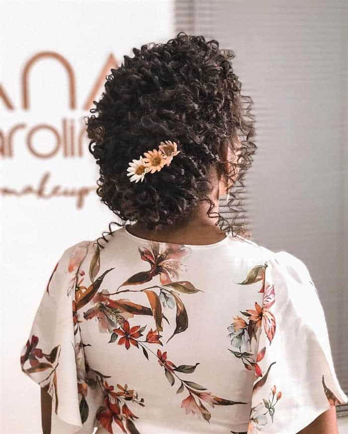 cabelo cacheado casamento