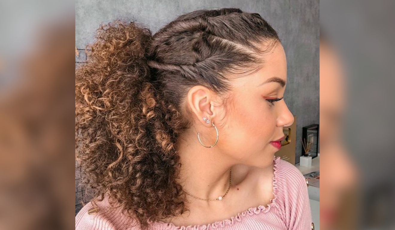 penteados fáceis cabelo cacheado