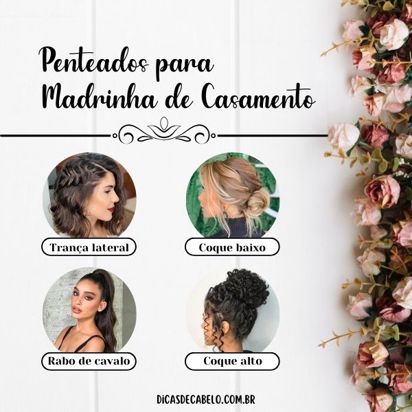 penteados para madrinha casamento a noite