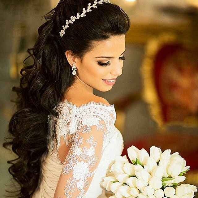 penteado noiva cabelo solto ondulado