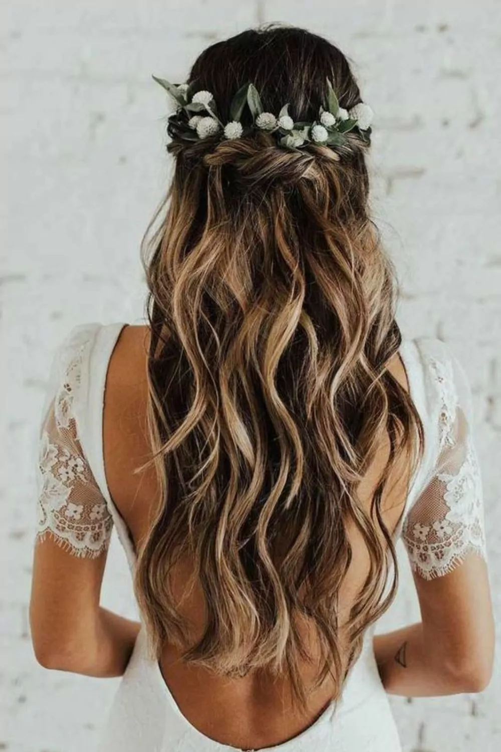 penteado noiva cabelo solto ondulado