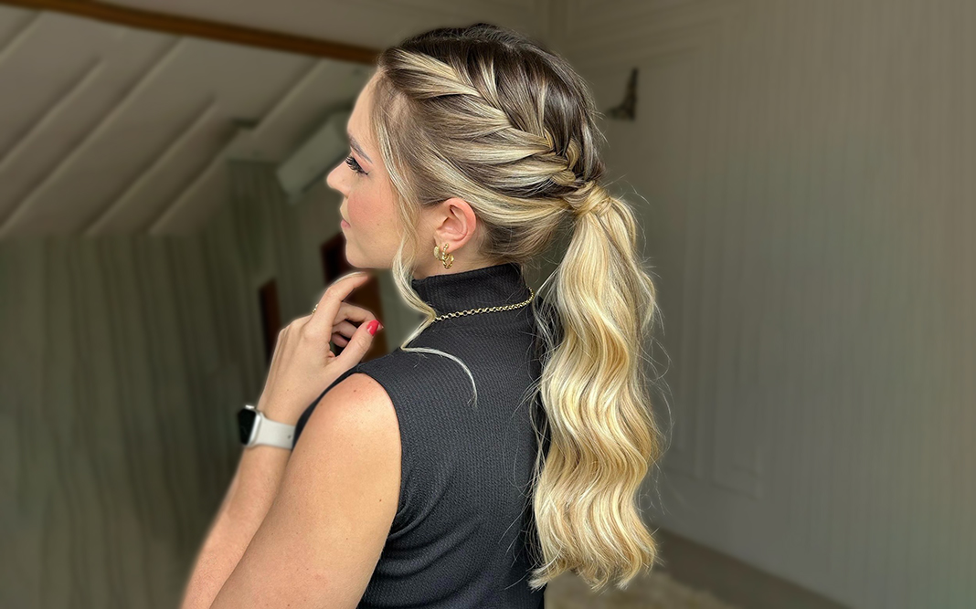penteado semi-preso casamento
