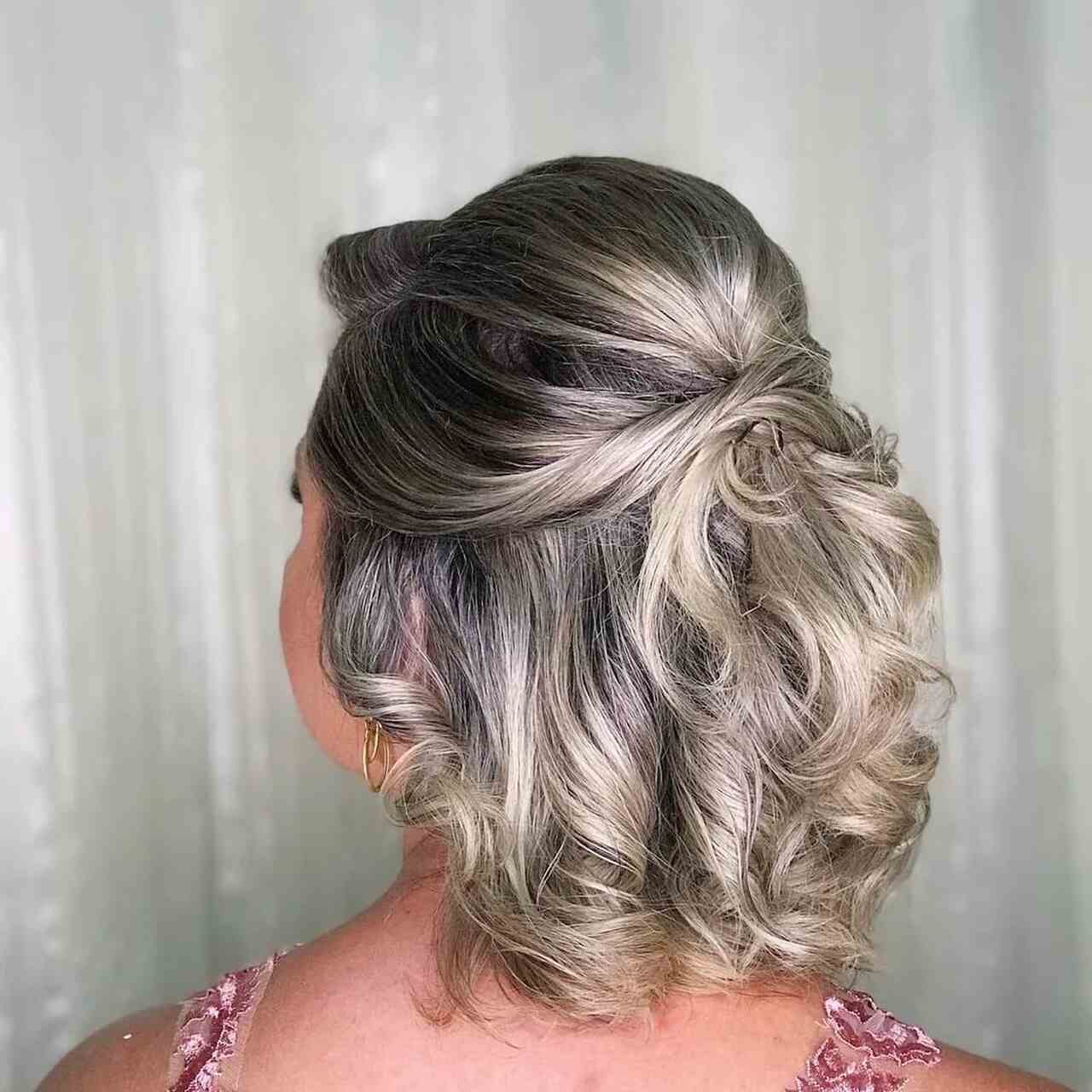 penteado semi-preso casamento