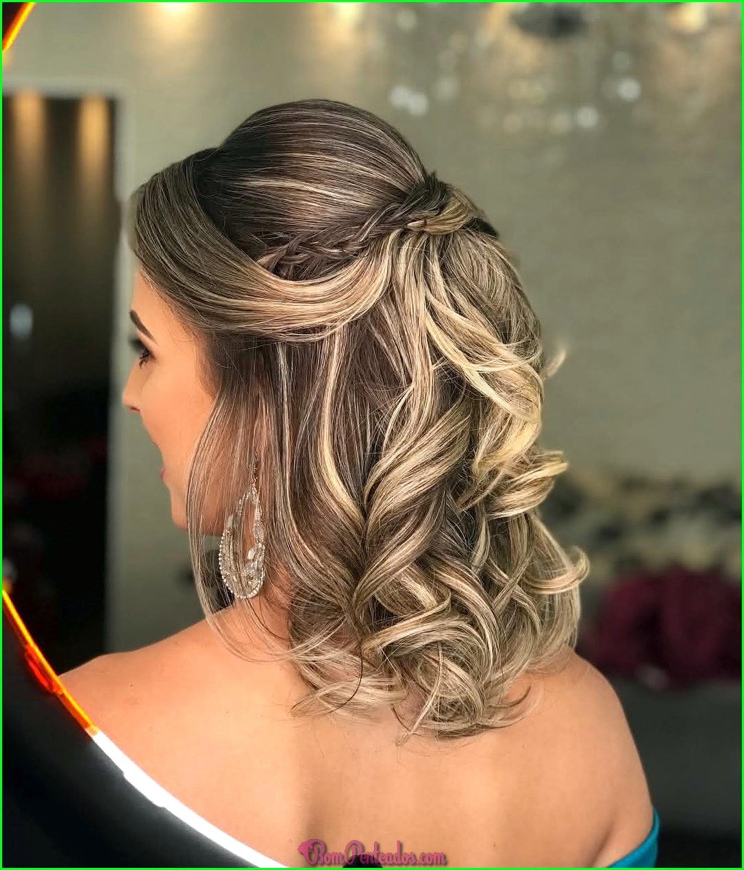 look para casamento cabelo médio