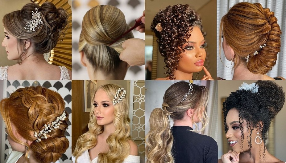 penteado semi-preso casamento