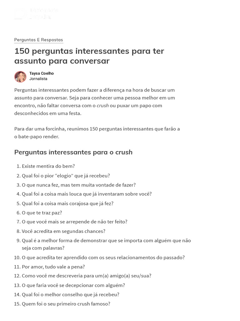 como iniciar uma conversa