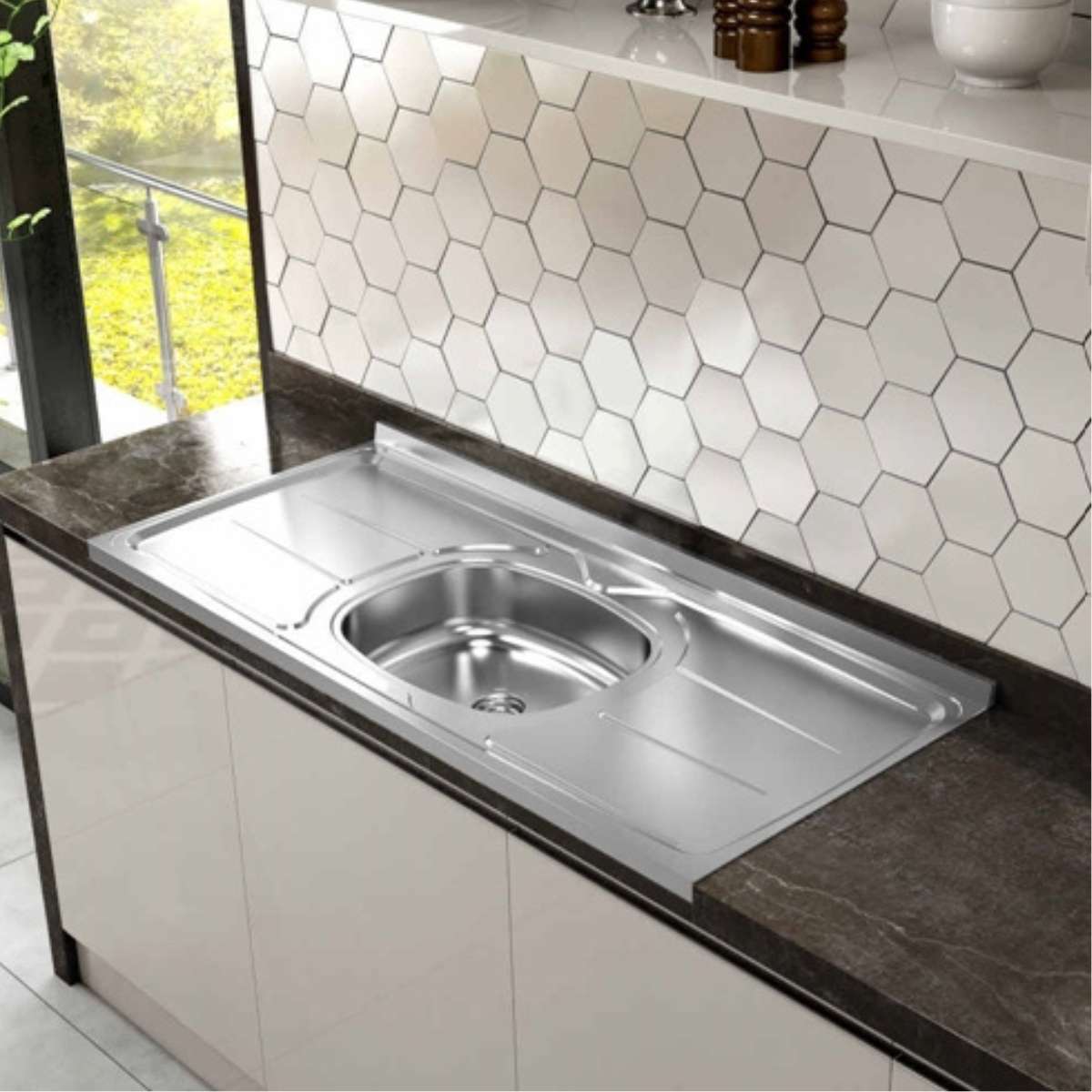 pia de cozinha inox completa