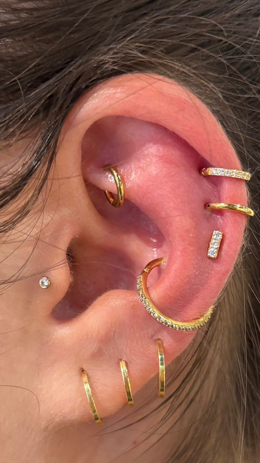 piercing argola orelha pequena