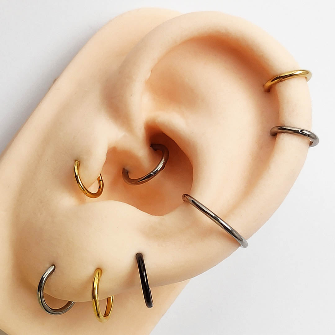 piercing argola orelha prata