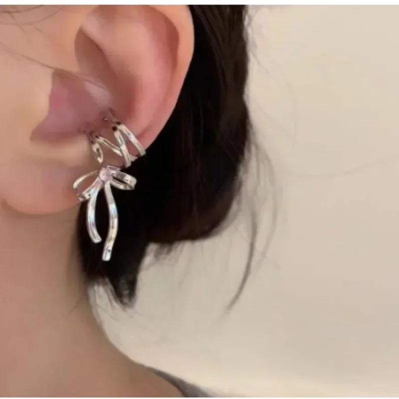 piercing fake prata orelha