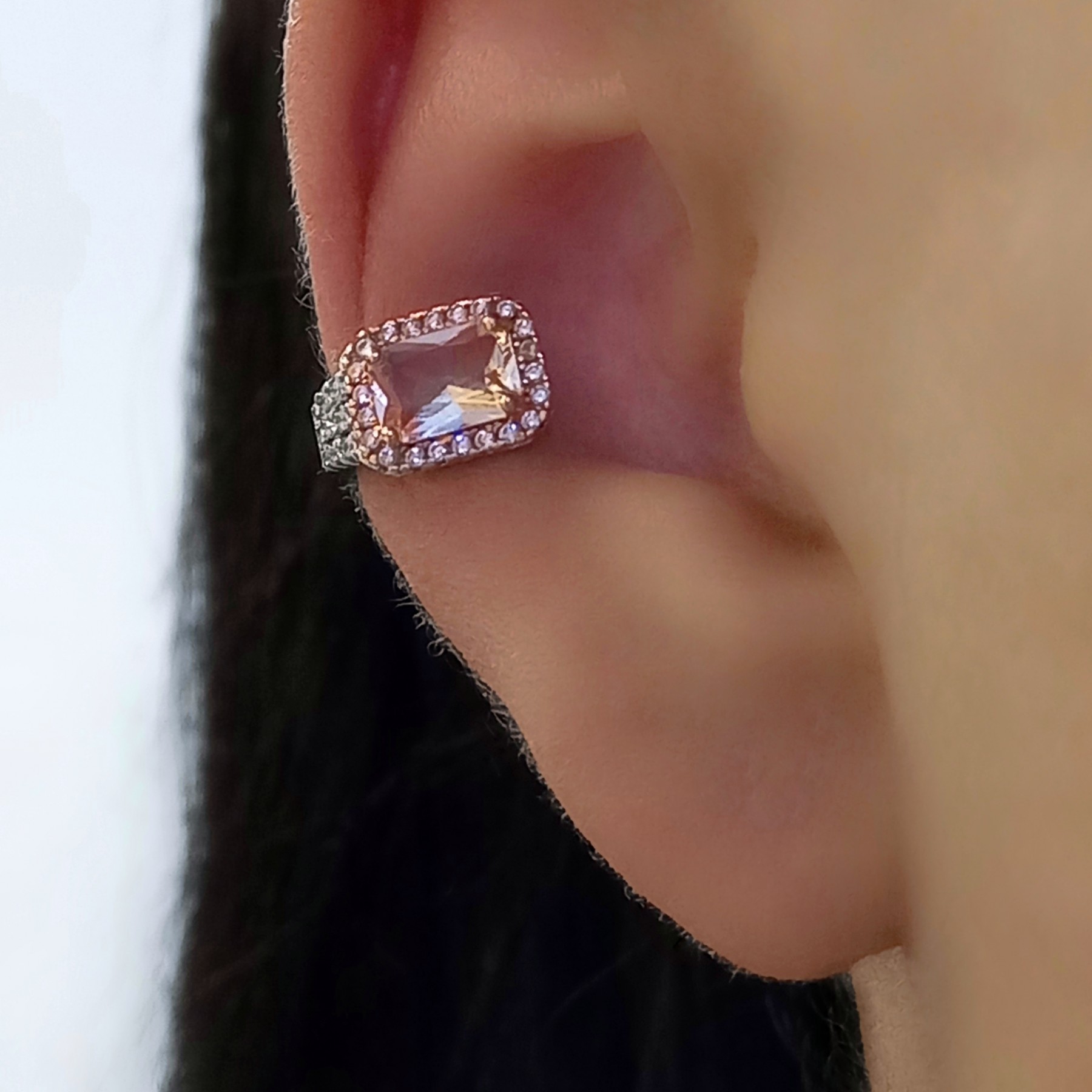 piercing fake com tarracha de sustentação