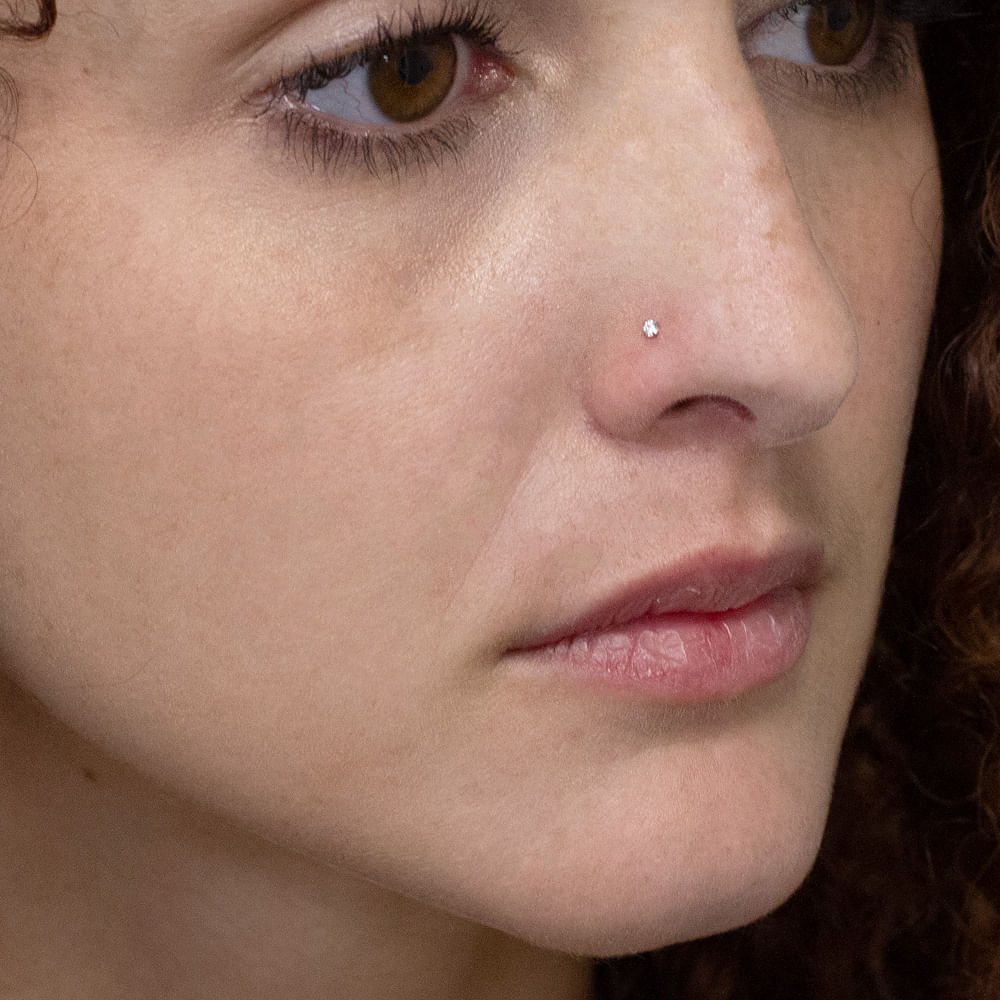 piercing nariz titânio