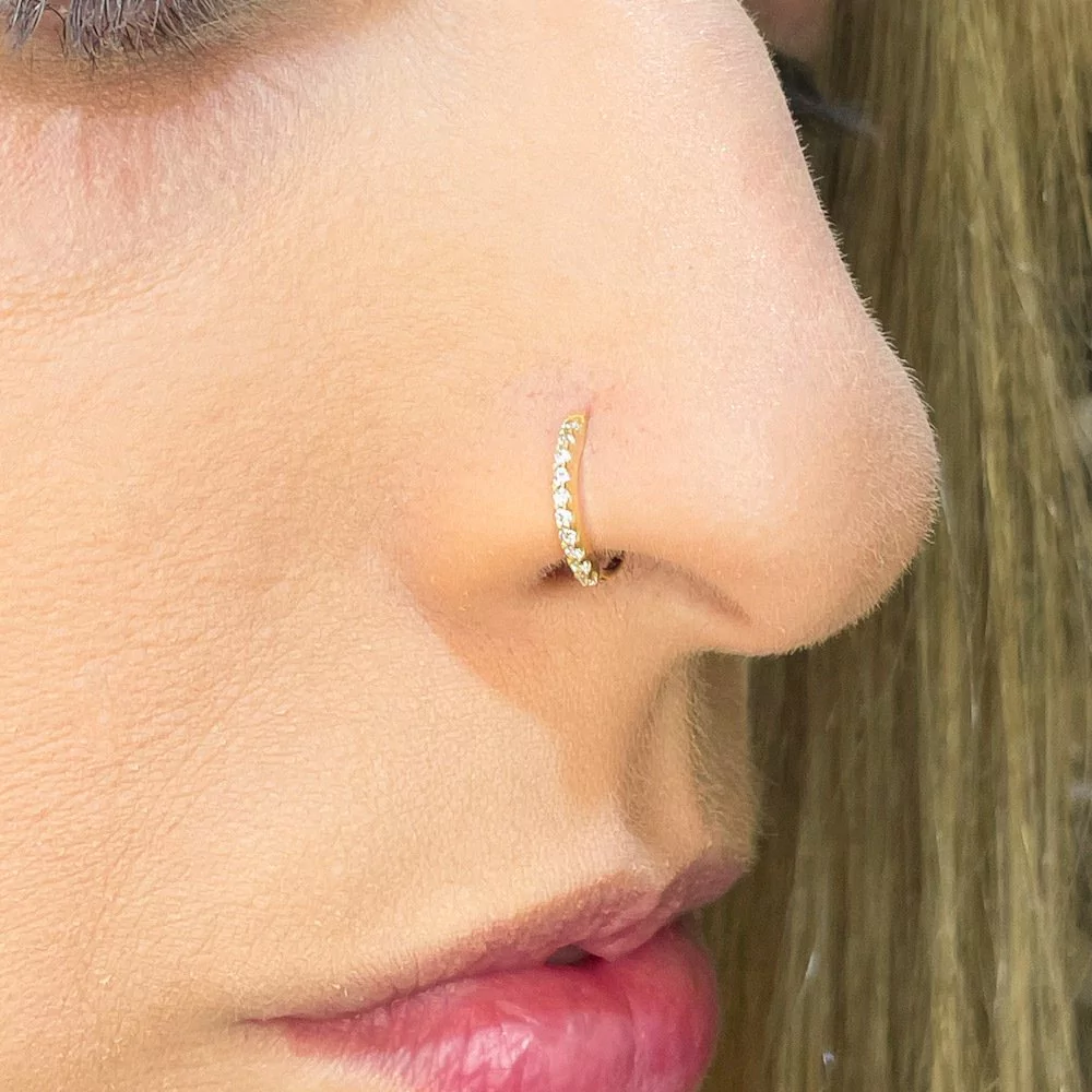 piercing septo meia lua